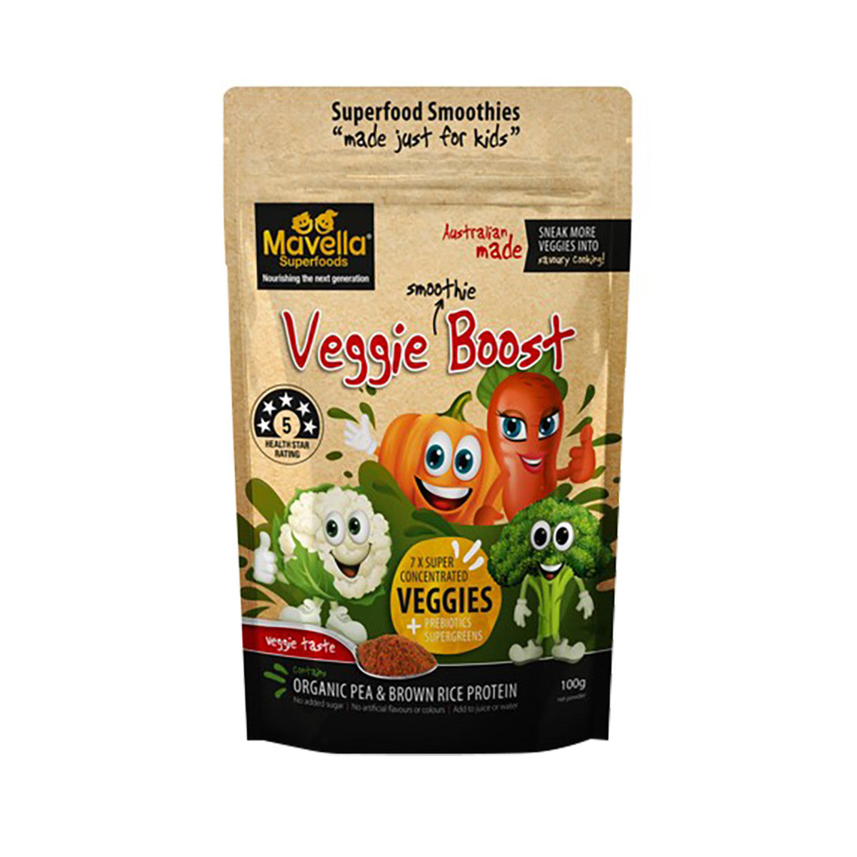 Mavella Superfoods Veggie Superfood Boost Savoury Flavour 100g - Cutprice Online