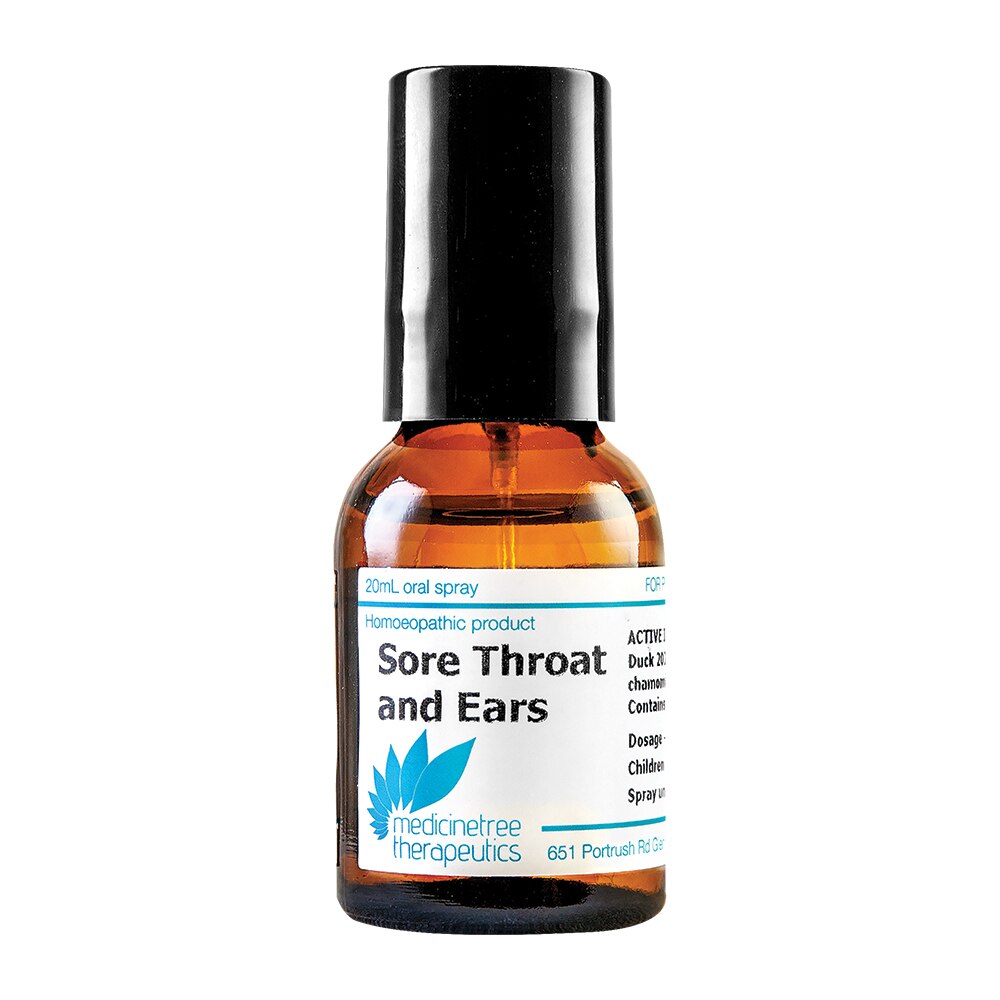Medicine Tree Therapeutics Sore Throat and Ears 20ml Oral Spray - Cutprice Online