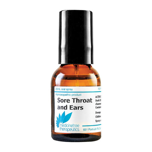 Medicine Tree Therapeutics Sore Throat and Ears 20ml Oral Spray - Cutprice Online
