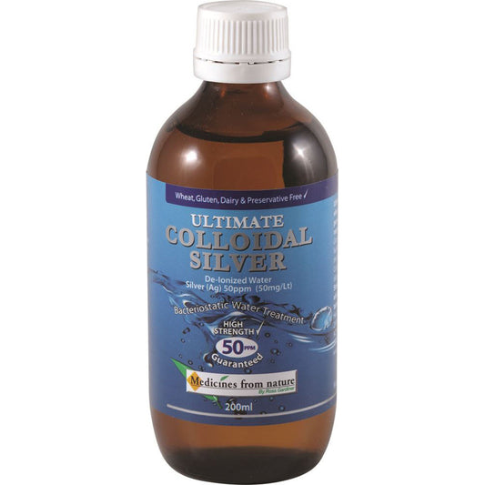 Medicines From Nature Ultimate Colloidal Silver 50ppm 200ml - Cutprice Online