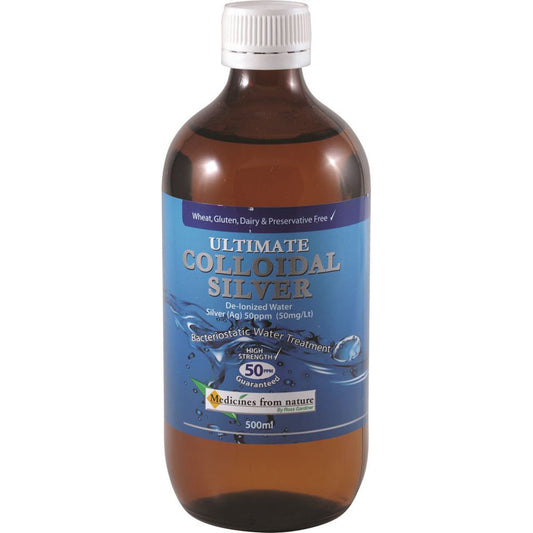 Medicines From Nature Ultimate Colloidal Silver 50ppm 500ml - Cutprice Online