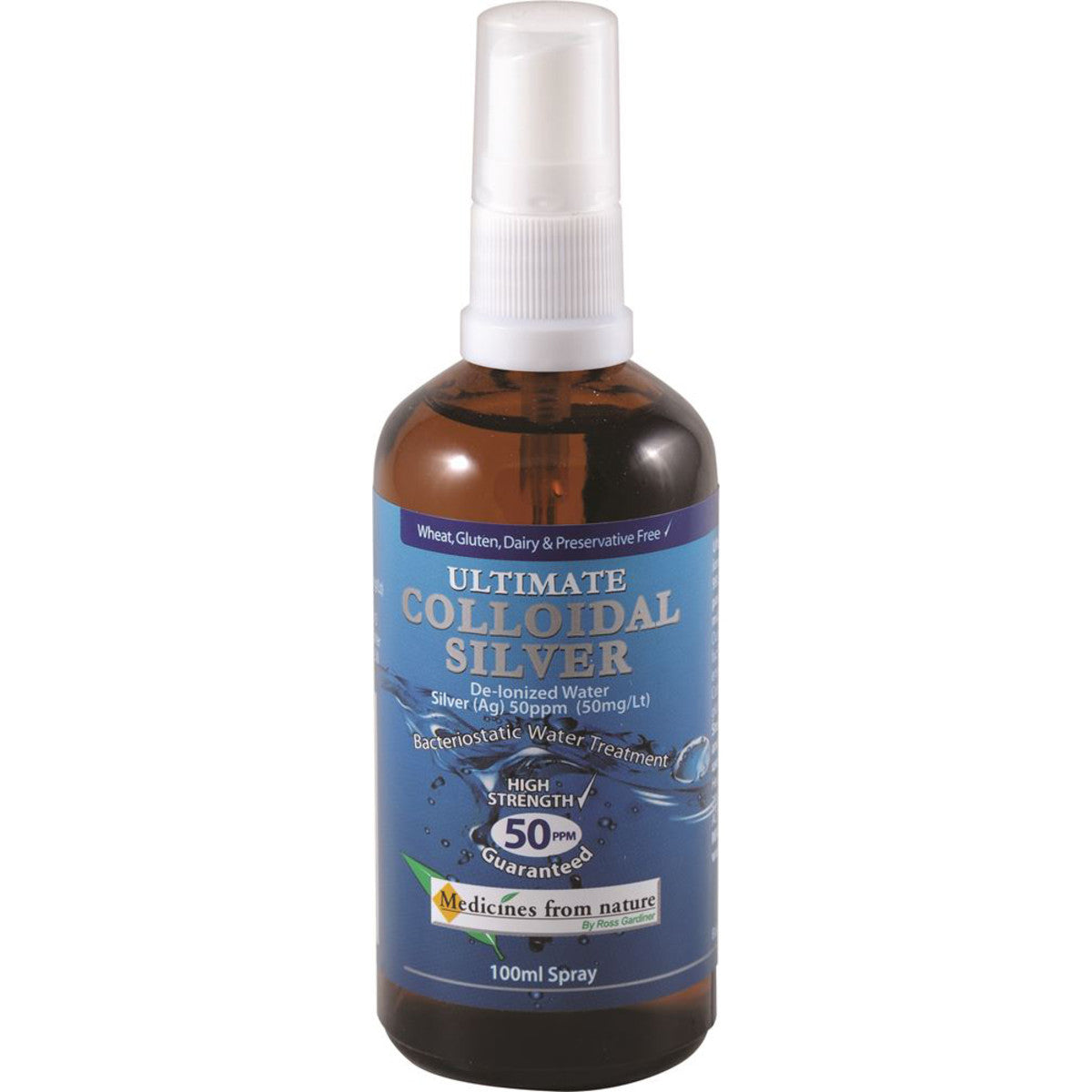 Medicines From Nature Ultimate Colloidal Silver 50ppm Spray 100ml - Cutprice Online