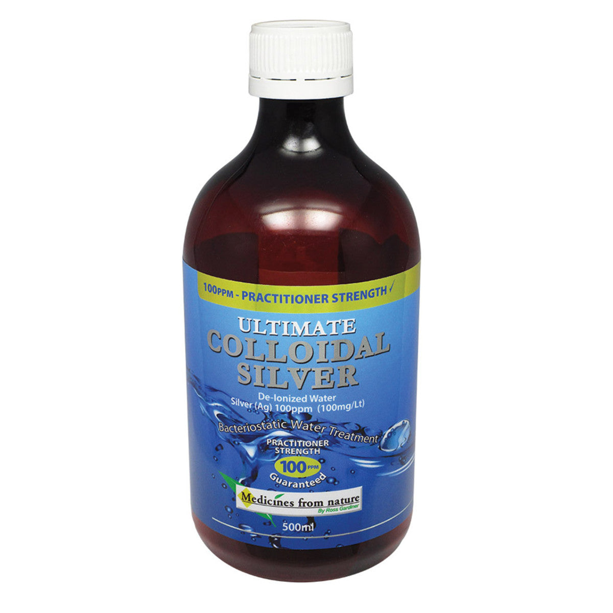 Medicines From Nature Ultimate Colloidal Silver Practitioner Strength 100ppm 500ml - Cutprice Online
