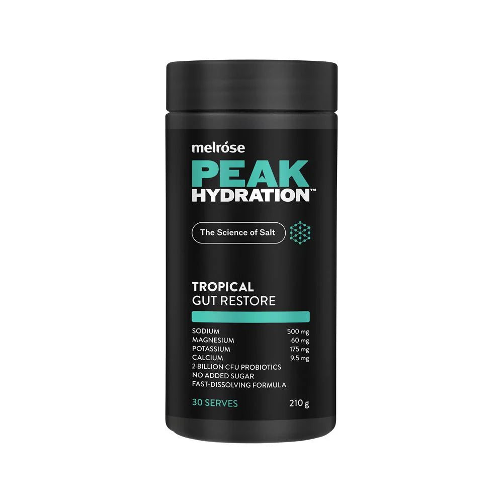 Melrose Peak Hydration Gut Restore Tropical 210g - Cutprice Online