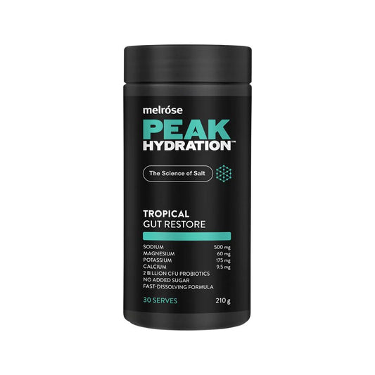 Melrose Peak Hydration Gut Restore Tropical 210g - Cutprice Online