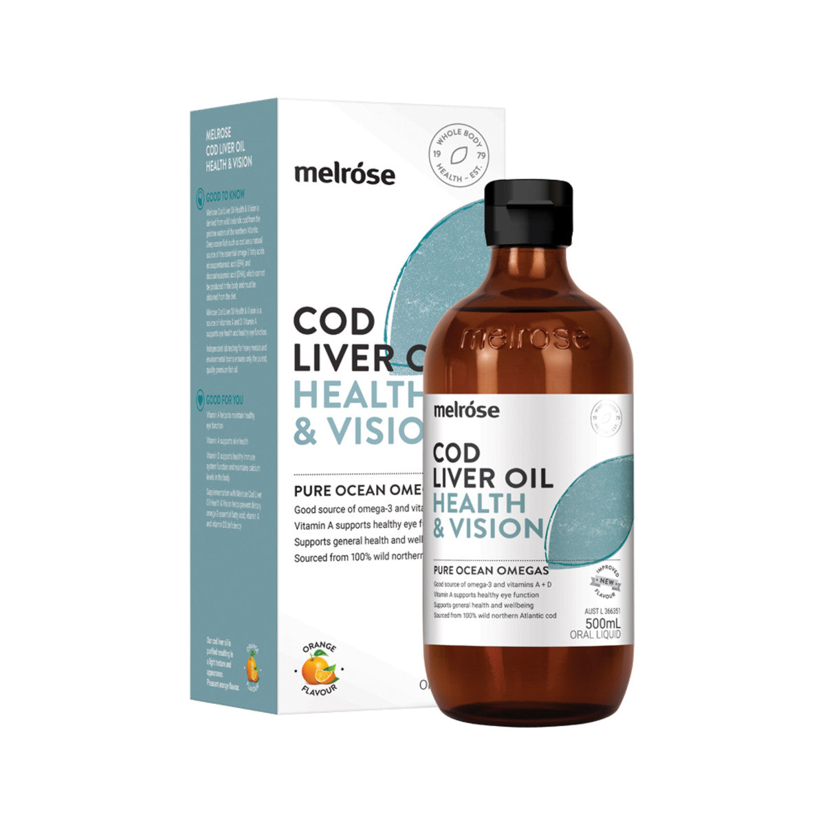 Melrose Cod Liver Oil (Health & Vision) 500ml - Cutprice Online