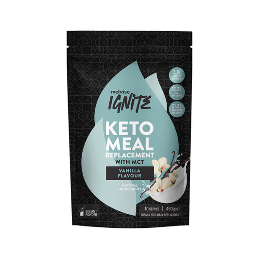Melrose Ignite Keto Meal Replacement Vanilla Bean 450g - Cutprice Online