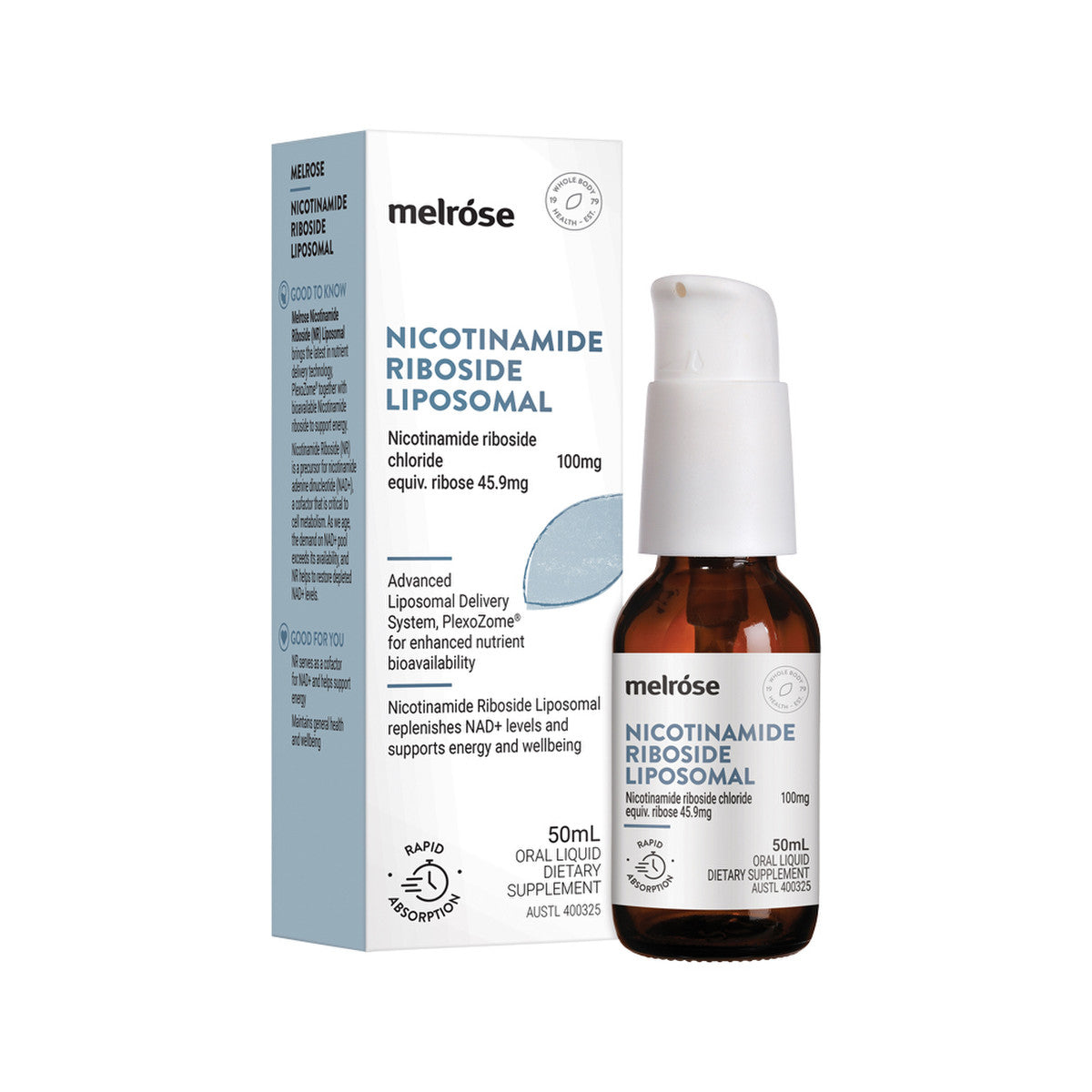 Melrose Liposomal Nicotinamide Riboside Oral Liquid 50ml MELROSE