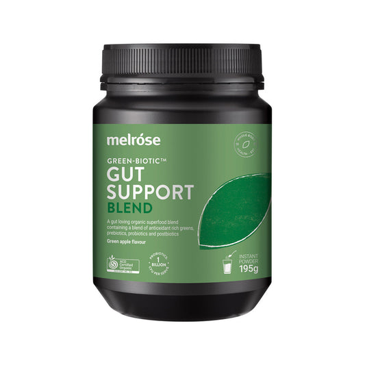 Melrose Organic Green-Biotic Gut Support Blend Green Apple 195g - Cutprice Online