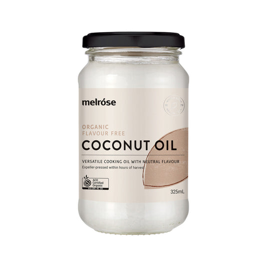 Melrose Organic Coconut Oil Flavour Free 325ml - Cutprice Online