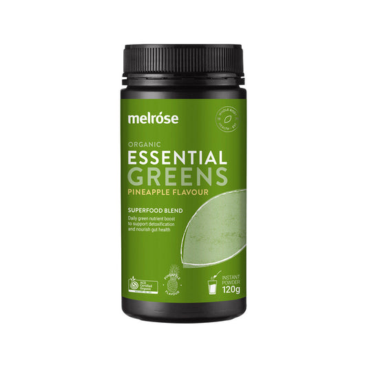Melrose Organic Essential Greens Pineapple Powder 120g - Cutprice Online