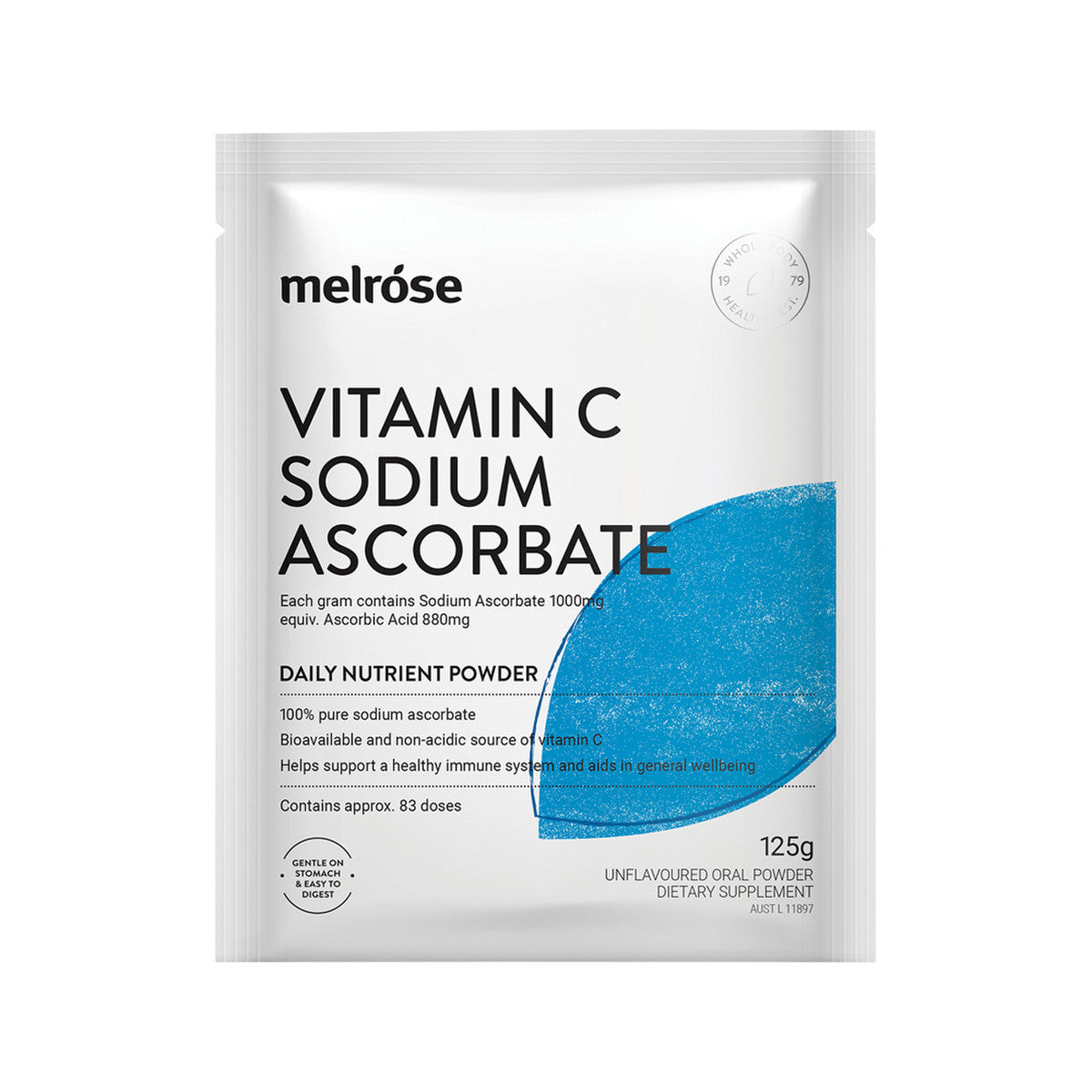 Melrose Vitamin C Sodium Ascorbate Oral Powder Sachet 125g(Pack of 8) - Cutprice Online