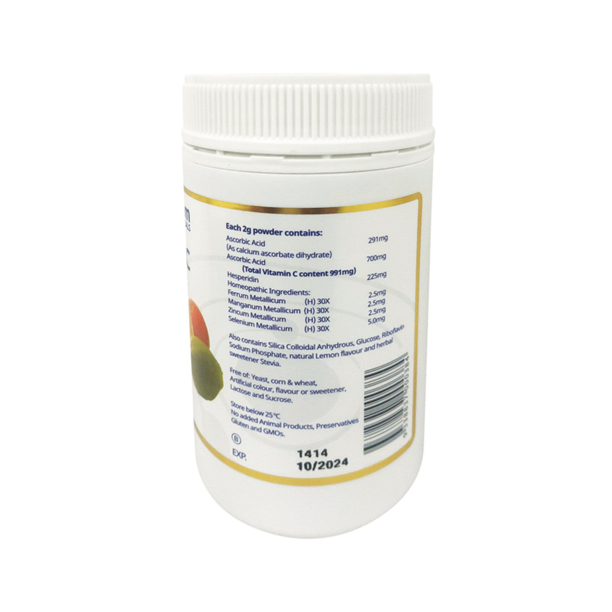Millenium Pharmaceuticals White Vitamin C with Hesperidin Complex Oral Powder 200g - Cutprice Online