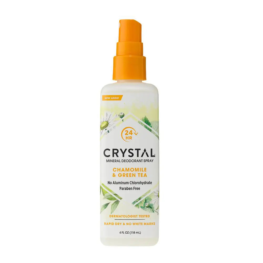 CRYSTAL Deodorant Spray Chamomile & Green Tea 118ml CRYSTAL