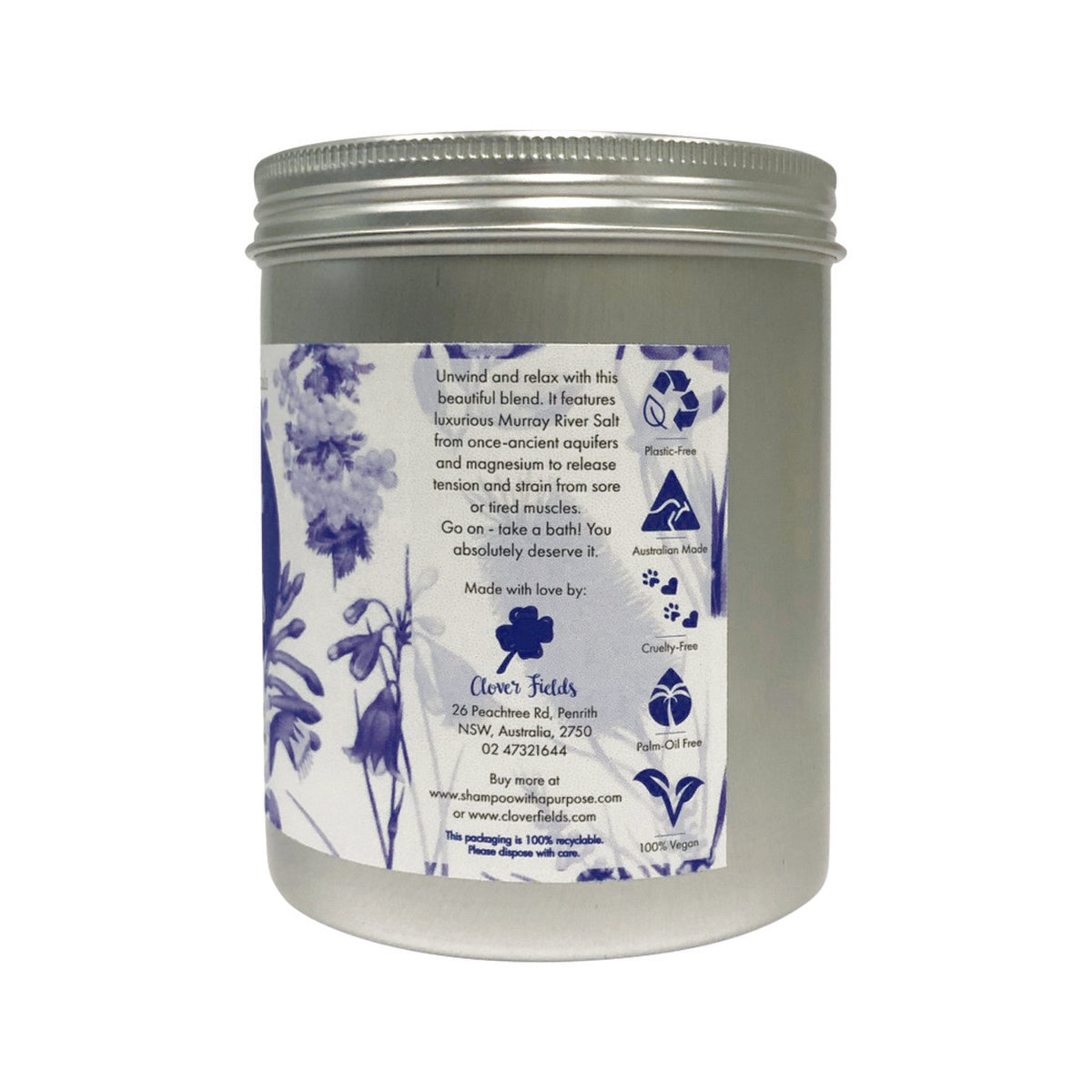 Minimal Essentials Bath Salts De-Stress Blend with Rose Geranium 500g - Cutprice Online