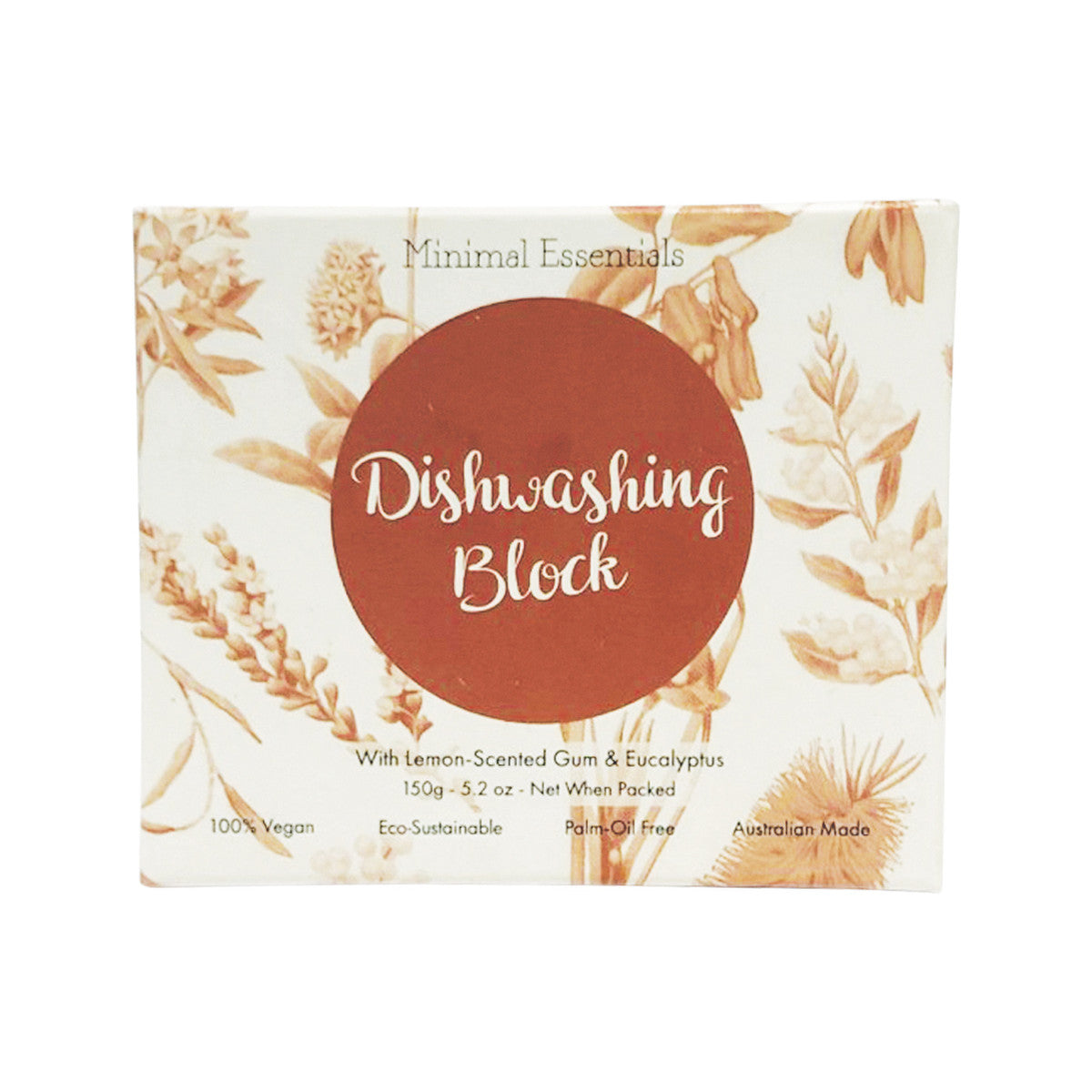 Minimal Essentials Dishwashing Block with Lemon Scented Gum & Eucalyptus 150g - Cutprice Online