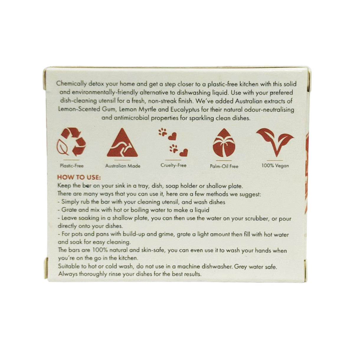 Minimal Essentials Dishwashing Block with Lemon Scented Gum & Eucalyptus 150g - Cutprice Online