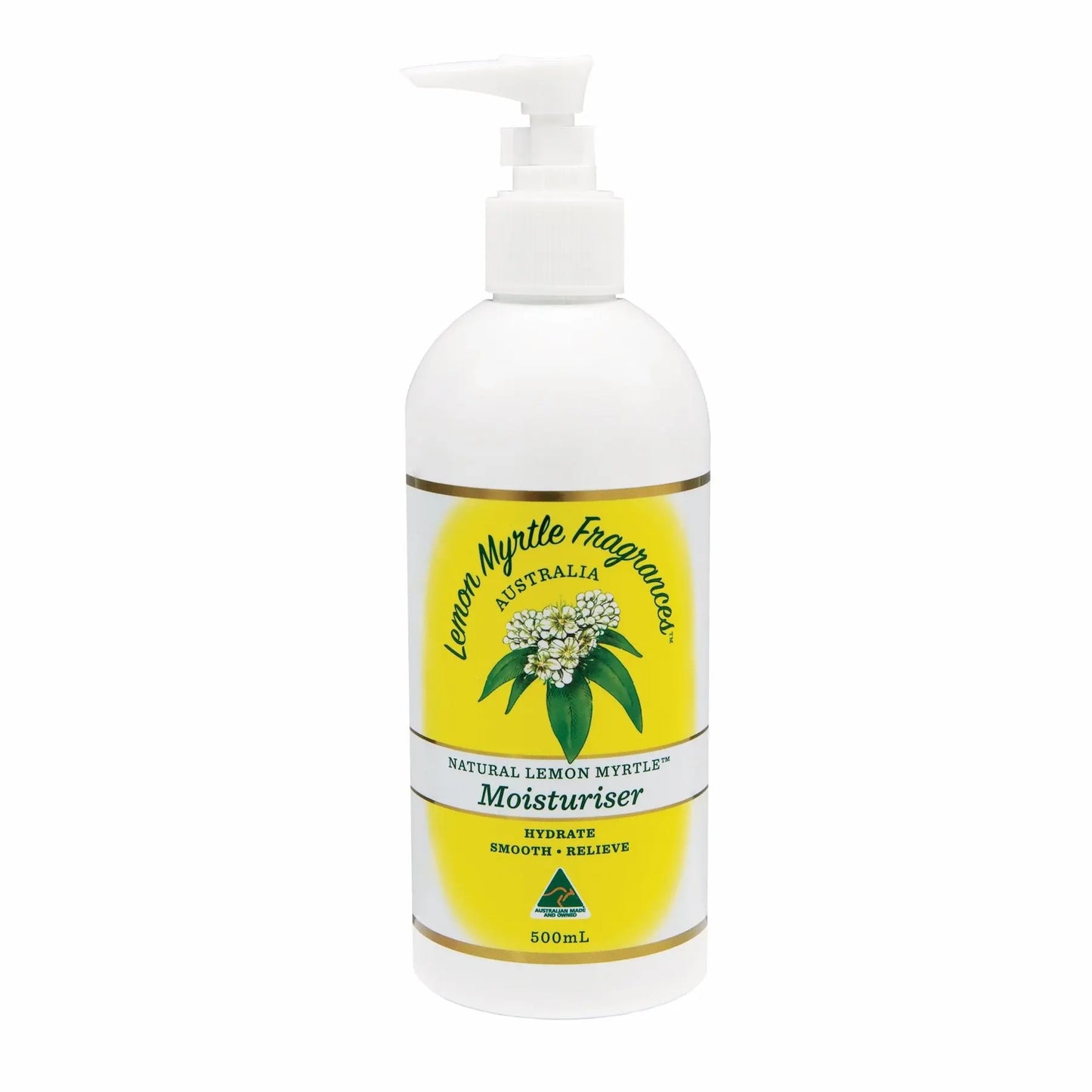 Lemon Myrtle Fragrances Moisturiser 500ml LEMON MYRTLE
