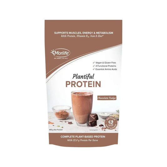 Morlife Plantiful Protein Chocolate Fudge 440g - Cutprice Online