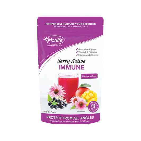 Morlife Berry Active Immune Elderberry Punch 200g - Cutprice Online