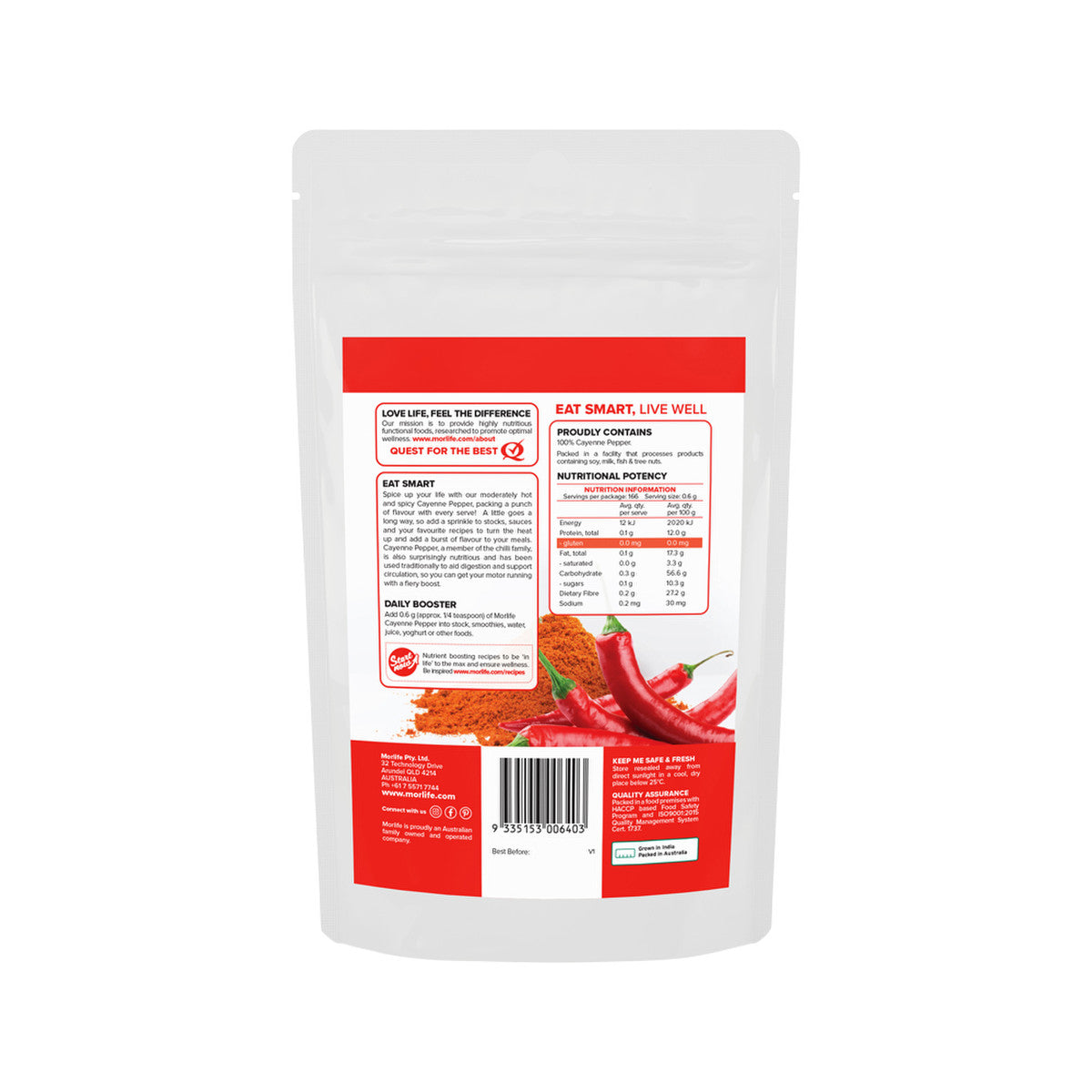 Morlife Ground Cayenne Pepper 100g - Cutprice Online