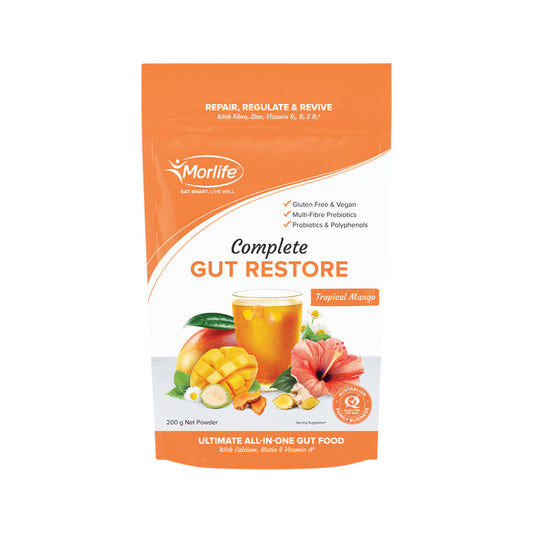Morlife Complete Gut Restore Tropical Mango 200g - Cutprice Online