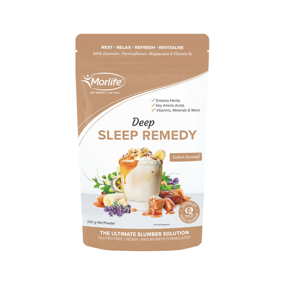 Morlife Deep Sleep Remedy Salted Caramel 200g - Cutprice Online