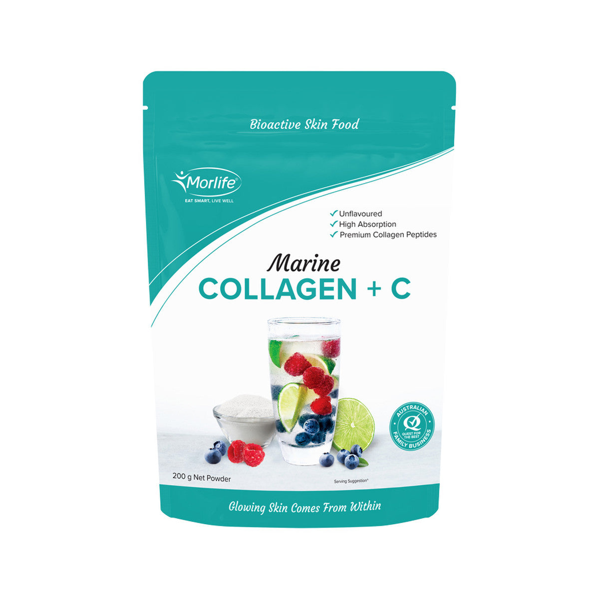 Morlife Marine Collagen + C Unflavoured 200g - Cutprice Online