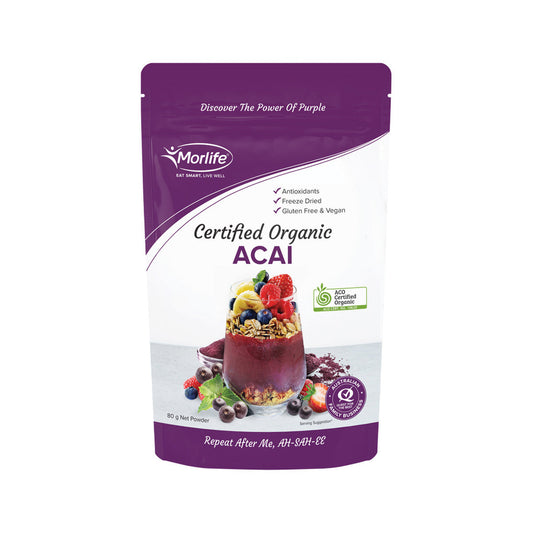 Morlife Organic Acai Powder 80g - Cutprice Online
