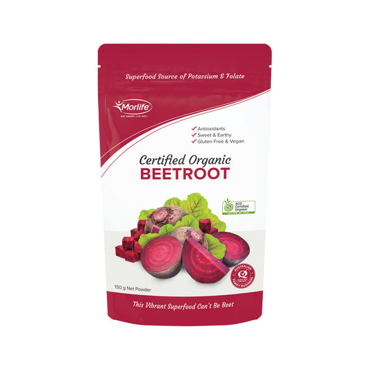 Morlife Organic Beetroot Powder 150g - Cutprice Online