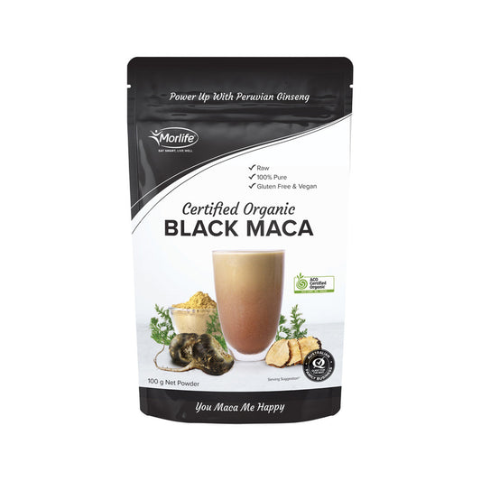 Morlife Organic Black Maca Powder 100g - Cutprice Online