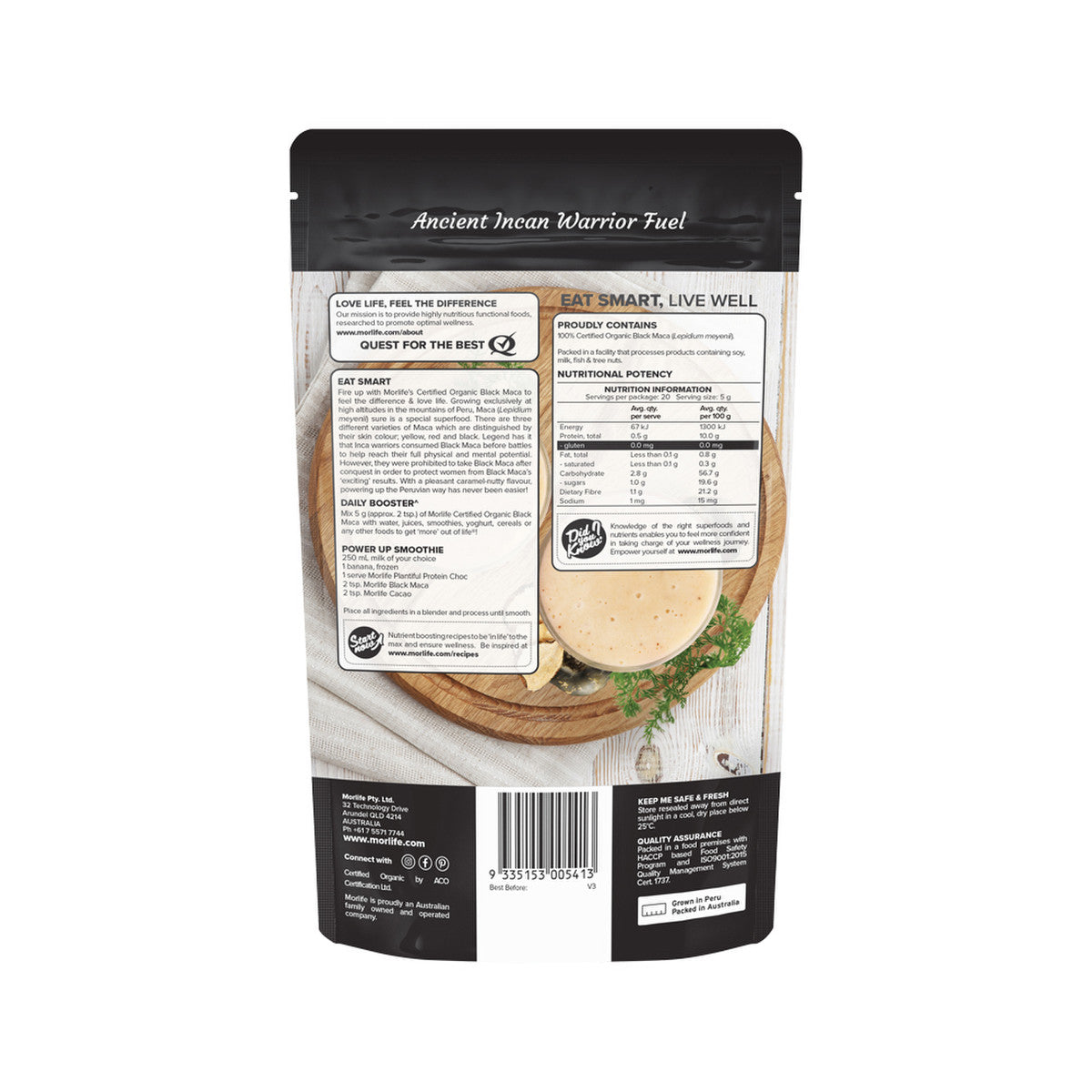 Morlife Organic Black Maca Powder 100g - Cutprice Online