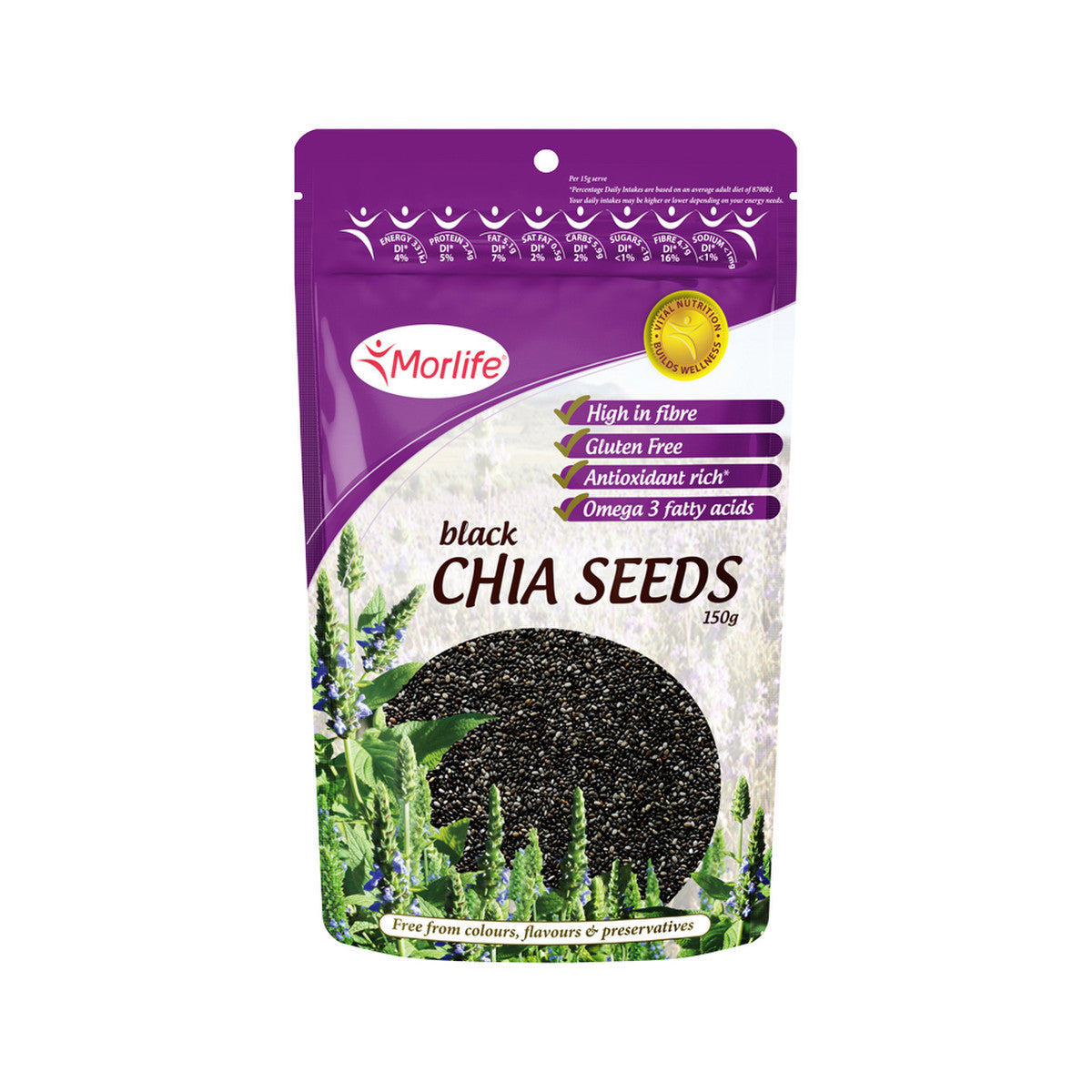 Morlife Organic Chia Seeds 150g - Cutprice Online