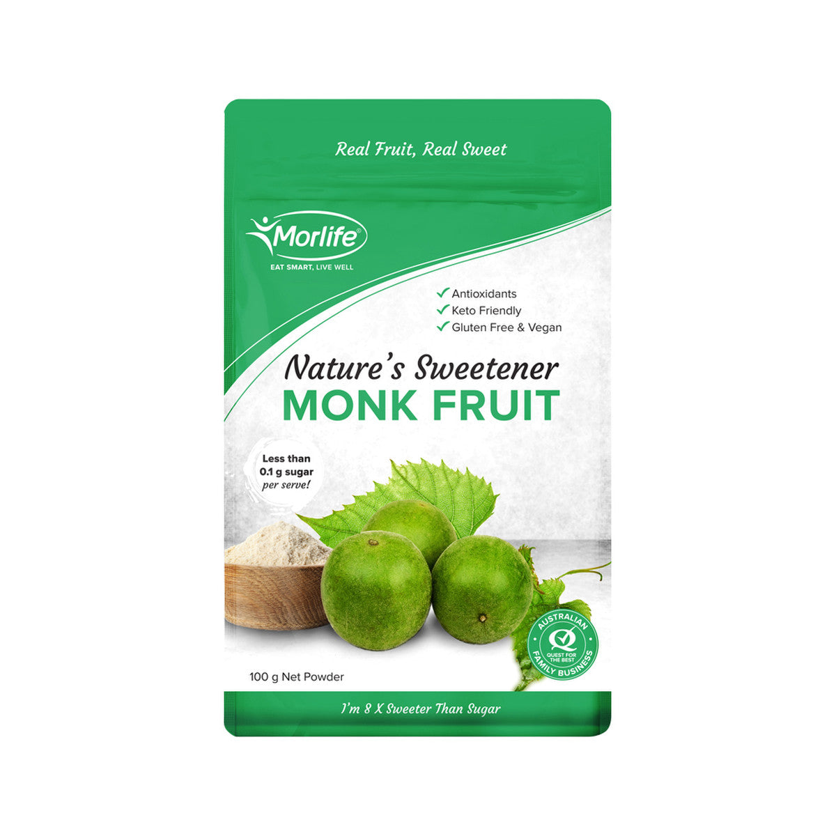 Morlife Organic Monk Fruit 100g - Cutprice Online