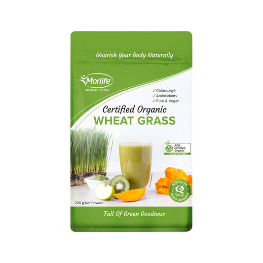 Morlife Organic Wheat Grass 200g - Cutprice Online