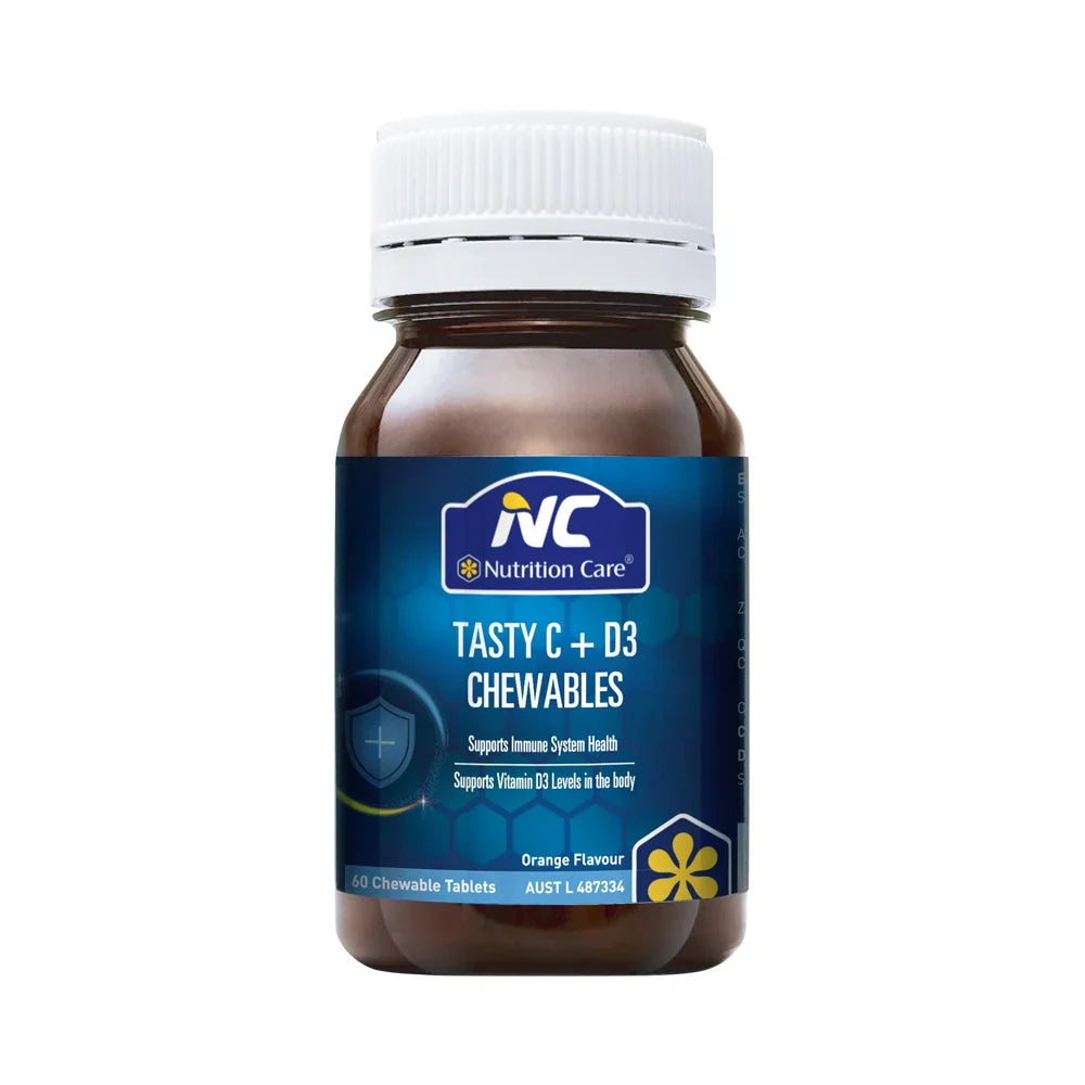 NC BY NUTRITION CARE TASTY C + D3 CHEWABLES ORANGE 60T - Cutprice Online
