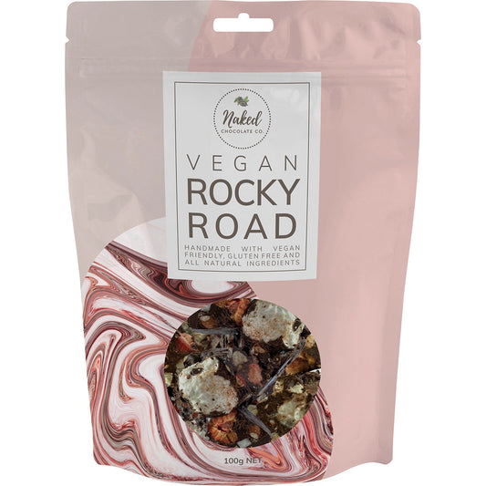NAKED CHOCOLATE CO Vegan Rocky Road Dark Chocolate 100g - Cutprice Online