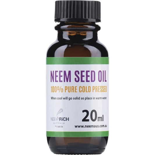 NEEM Neem Seed Oil 100% Pure & Cold Pressed 20ml NEEM