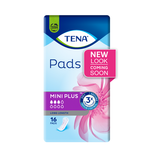 Tena Pads Mini Plus Long Length Pads 16PK - Cutprice Online