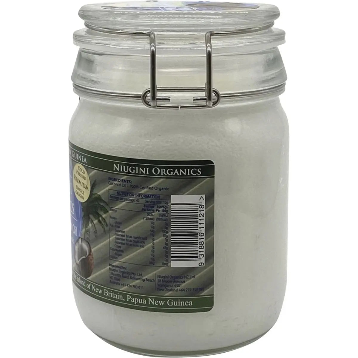 NIUGINI ORGANICS Virgin Coconut Oil 100% Pure 650ml NIUGINI