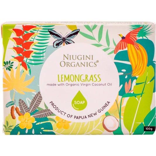 NIUGINI ORGANICS Virgin Coconut Oil Soap Lemongrass 100g NIUGINI