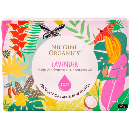 NIUGINI ORGANICS Virgin Coconut Oil Soap Lavender 100g NIUGINI