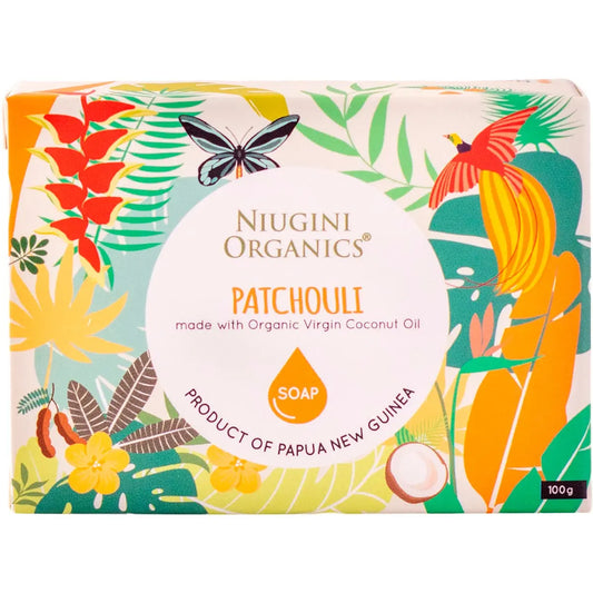 NIUGINI ORGANICS Virgin Coconut Oil Soap Patchouli 100g NIUGINI