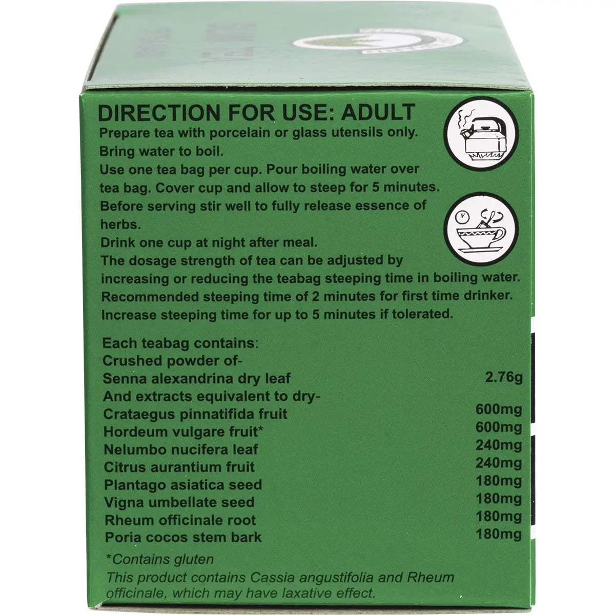 NUTRI-LEAF Herbal Tea Bags Slim Tea - Extra Strength 15 NUTRI-LEAF