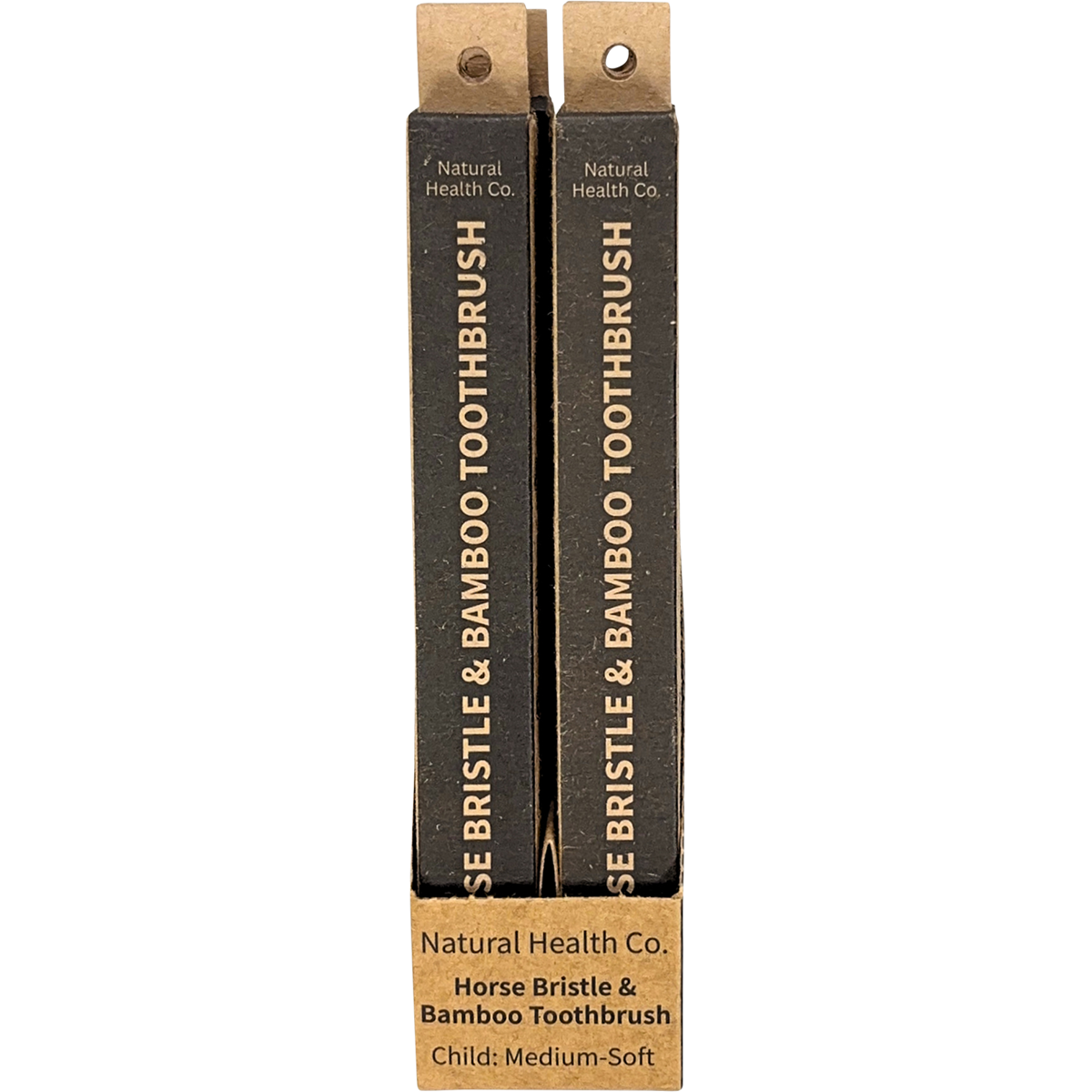 Natural Health Co Horse Bristle & Bamboo Toothbrush Child Medium-Soft 1 Pack x 12 Pack