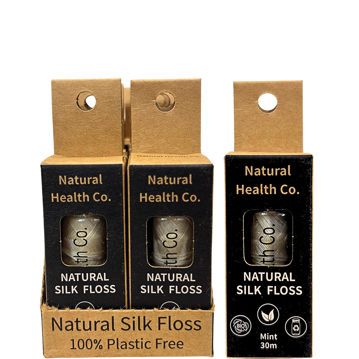 Natural Health Co Natural Silk Floss 30m x 8 Pack