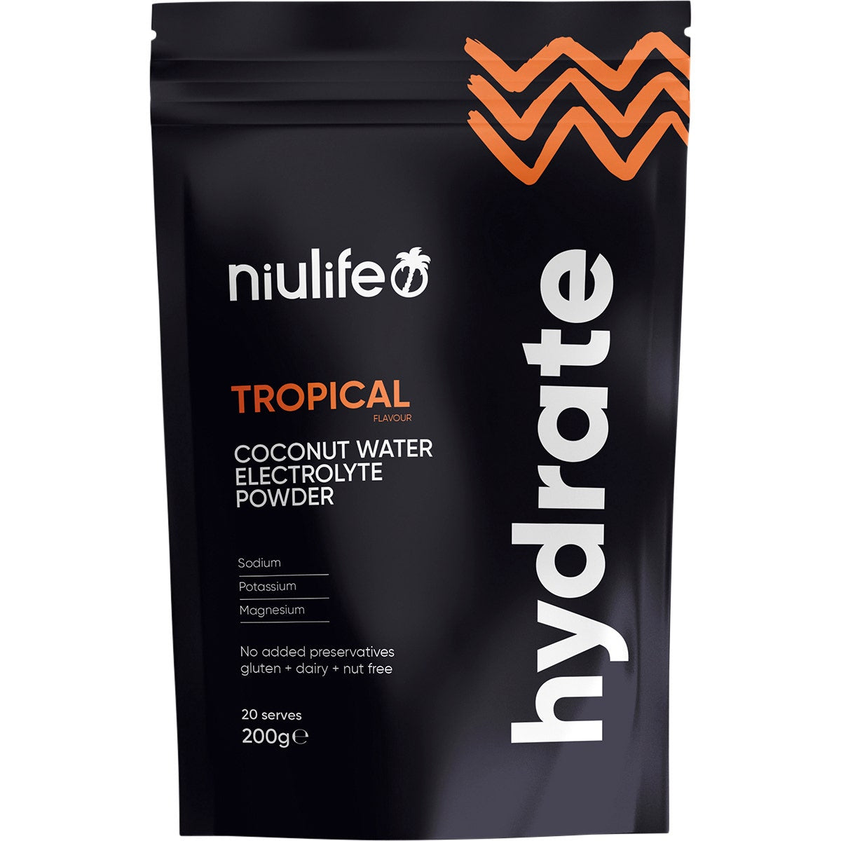 Niulife Hydrate Electrolyte Powder Tropical 200g - Cutprice Online