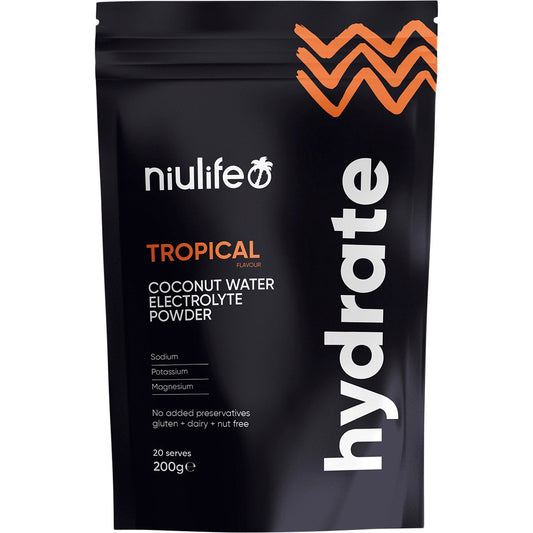 Niulife Hydrate Electrolyte Powder Tropical 200g - Cutprice Online