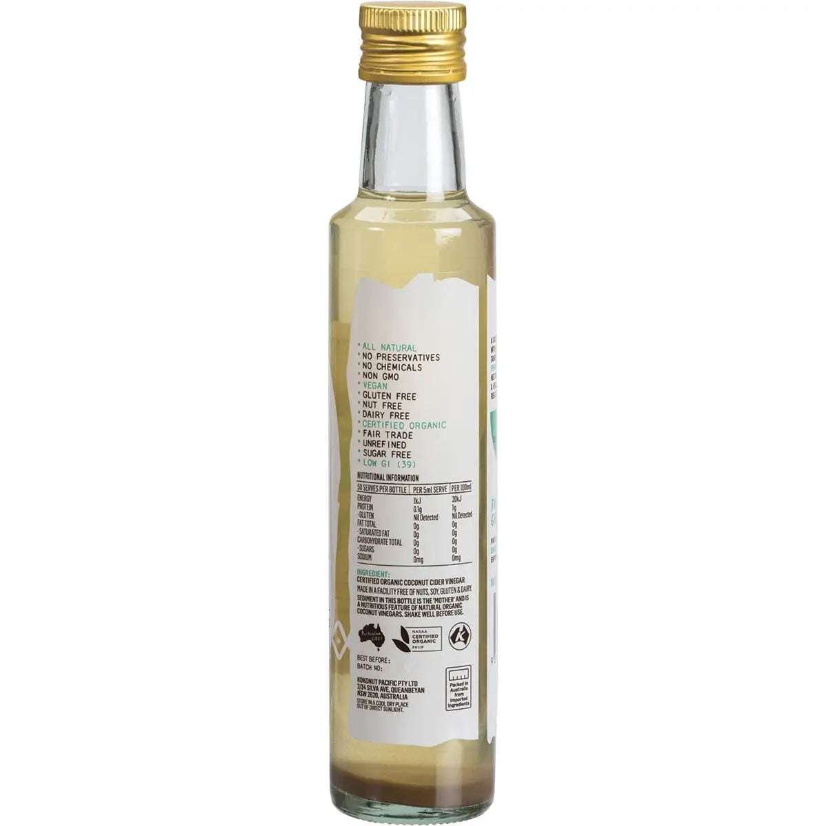 NIULIFE Coconut Cider Vinegar 250ml NIULIFE