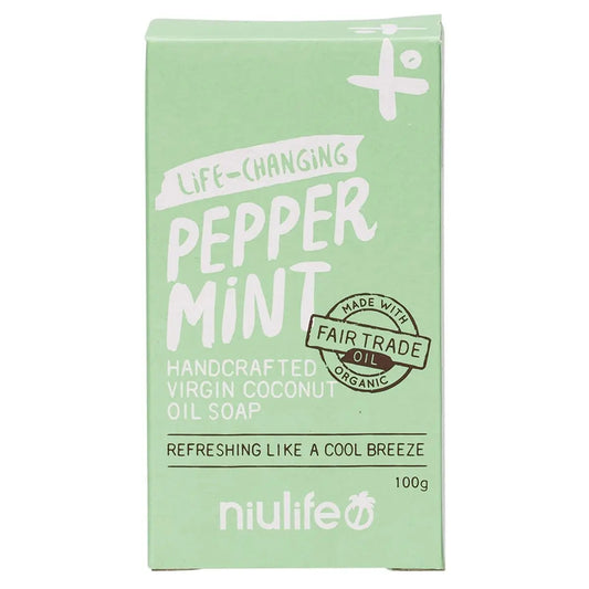 NIULIFE Coconut Oil Soap Peppermint 100g NIULIFE